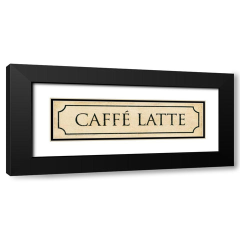 Caffe Latte Black Modern Wood Framed Art Print with Double Matting by Marrott, Stephanie
