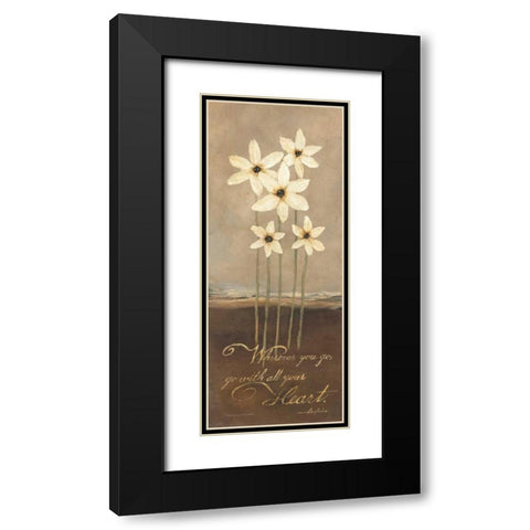 Heart Black Modern Wood Framed Art Print with Double Matting by Marrott, Stephanie