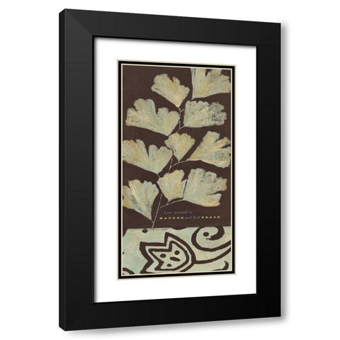 Lose Yourself Black Modern Wood Framed Art Print with Double Matting by Marrott, Stephanie