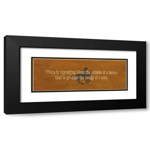 Inside of a Man Black Modern Wood Framed Art Print with Double Matting by Marrott, Stephanie
