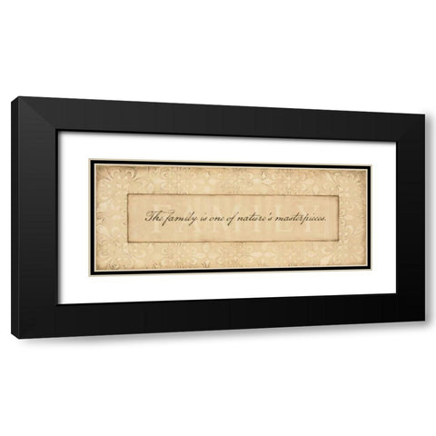Family Black Modern Wood Framed Art Print with Double Matting by Marrott, Stephanie