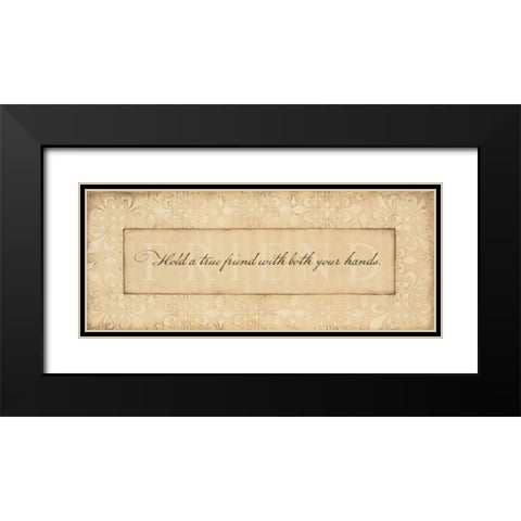 Friends Black Modern Wood Framed Art Print with Double Matting by Marrott, Stephanie