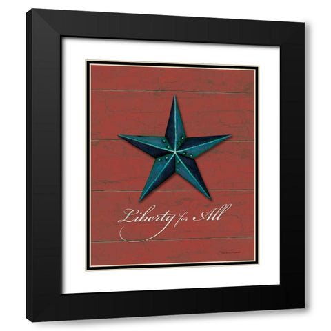 Liberty for All Black Modern Wood Framed Art Print with Double Matting by Marrott, Stephanie