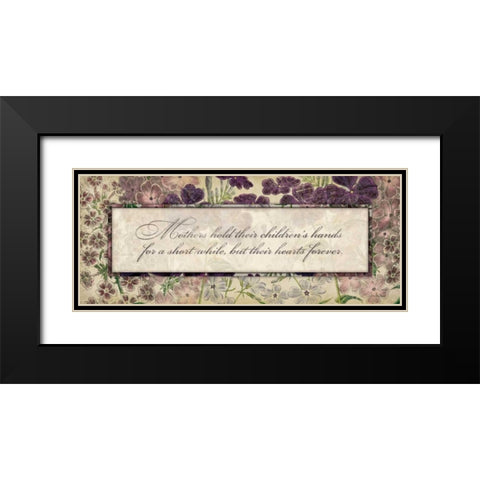 Mothers Hold Black Modern Wood Framed Art Print with Double Matting by Marrott, Stephanie