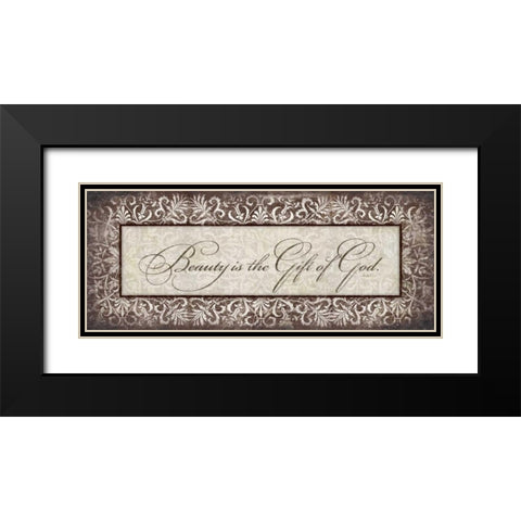Beauty Is Black Modern Wood Framed Art Print with Double Matting by Marrott, Stephanie
