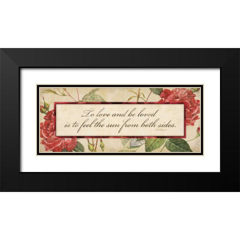 To Love Black Modern Wood Framed Art Print with Double Matting by Marrott, Stephanie