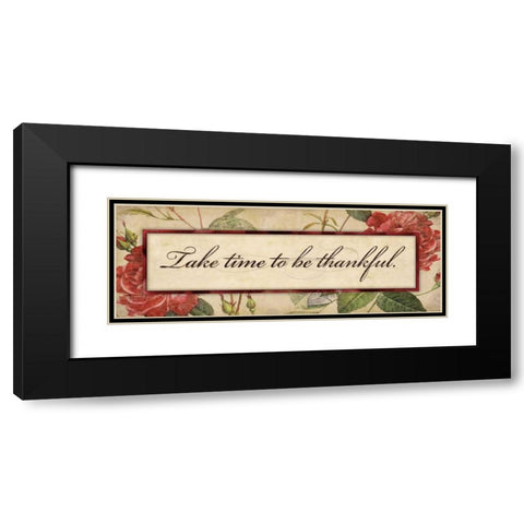 Take Time Black Modern Wood Framed Art Print with Double Matting by Marrott, Stephanie