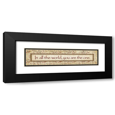 You Are the One Black Modern Wood Framed Art Print with Double Matting by Marrott, Stephanie