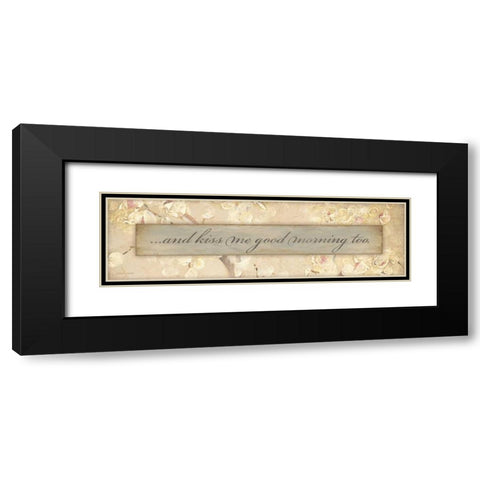 And Kiss Me Black Modern Wood Framed Art Print with Double Matting by Marrott, Stephanie