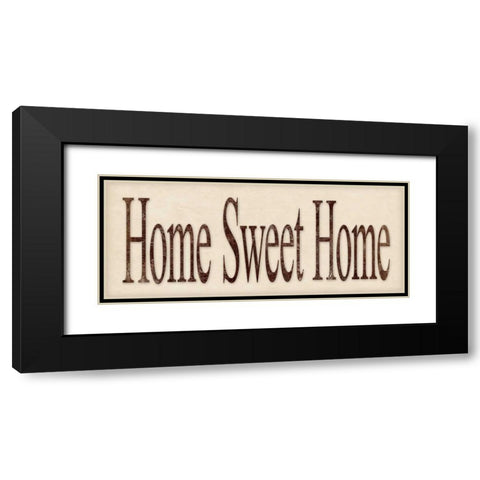 Home Sweet Home Black Modern Wood Framed Art Print with Double Matting by Marrott, Stephanie