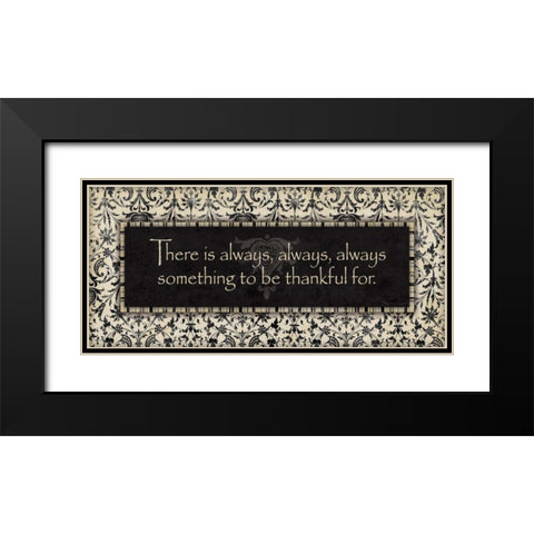 There is Always Black Modern Wood Framed Art Print with Double Matting by Marrott, Stephanie