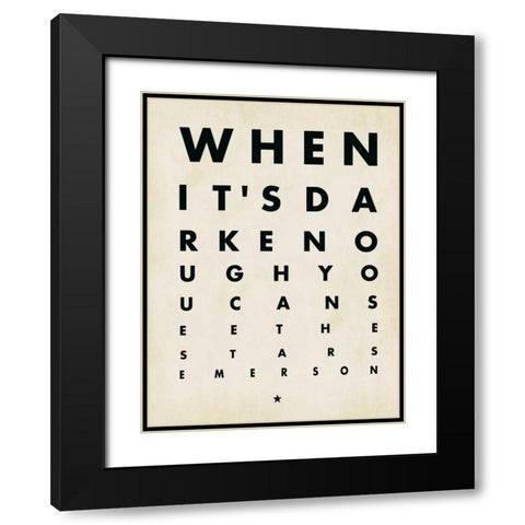See the Stars Black Modern Wood Framed Art Print with Double Matting by Marrott, Stephanie