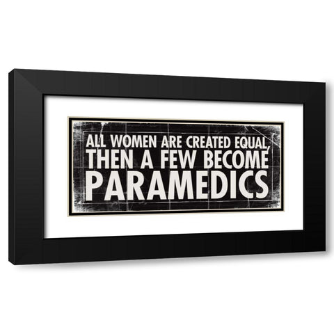 All Women - Parmedics Black Modern Wood Framed Art Print with Double Matting by Marrott, Stephanie
