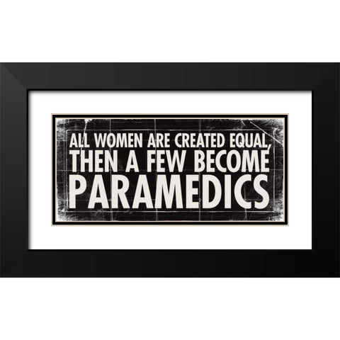 All Women - Parmedics Black Modern Wood Framed Art Print with Double Matting by Marrott, Stephanie