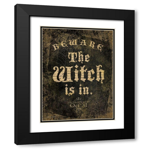 The Witch Black Modern Wood Framed Art Print with Double Matting by Marrott, Stephanie