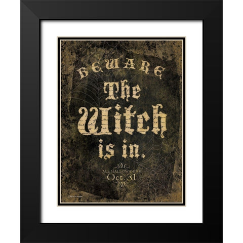 The Witch Black Modern Wood Framed Art Print with Double Matting by Marrott, Stephanie