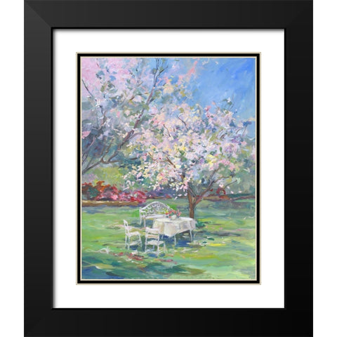 My Garden Black Modern Wood Framed Art Print with Double Matting by Stevens, Allayn