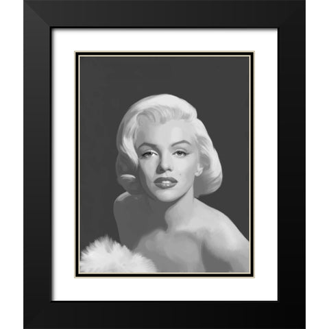 Classic Beauty I Black Modern Wood Framed Art Print with Double Matting by Consani, Chris