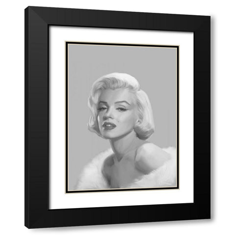 Classic Beauty II Black Modern Wood Framed Art Print with Double Matting by Consani, Chris
