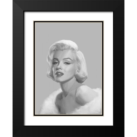 Classic Beauty II Black Modern Wood Framed Art Print with Double Matting by Consani, Chris
