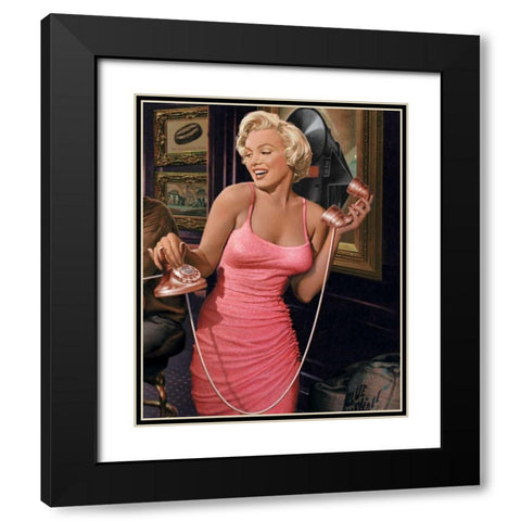 Marilyns Call Black Modern Wood Framed Art Print with Double Matting by Consani, Chris