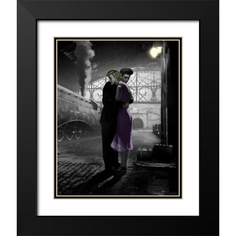 Loves Departure Black Modern Wood Framed Art Print with Double Matting by Consani, Chris