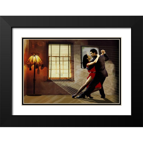 Tango Black Modern Wood Framed Art Print with Double Matting by Ketterl, Jim