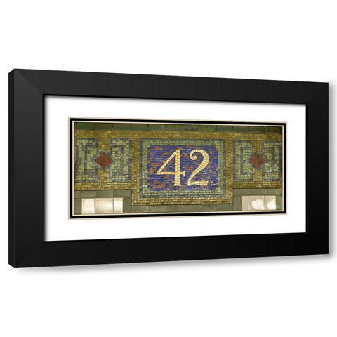 42 ST Black Modern Wood Framed Art Print with Double Matting by MTA