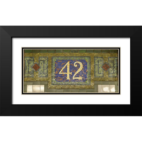 42 ST Black Modern Wood Framed Art Print with Double Matting by MTA