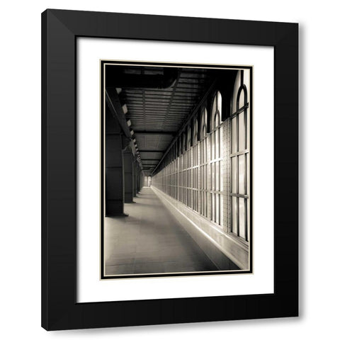 Sized alley 2 Black Modern Wood Framed Art Print with Double Matting by Carlier, Dick