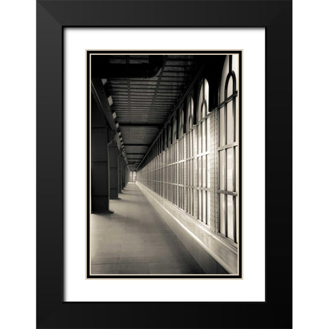 Sized alley 2 Black Modern Wood Framed Art Print with Double Matting by Carlier, Dick