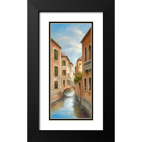 Memories Of Venice II Black Modern Wood Framed Art Print with Double Matting by Smith, B.