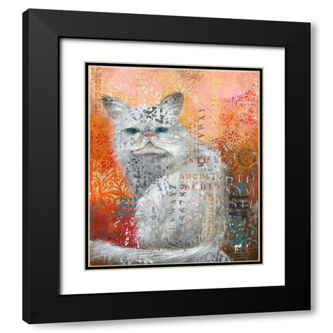 YOLA Black Modern Wood Framed Art Print with Double Matting by Mizo