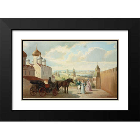 HISTORIC RUSSIA I Black Modern Wood Framed Art Print with Double Matting by Chairudinov, A.