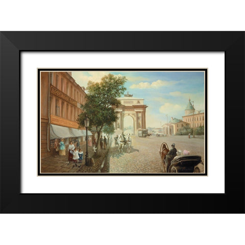 HISTORIC RUSSIA II Black Modern Wood Framed Art Print with Double Matting by Chairudinov, A.
