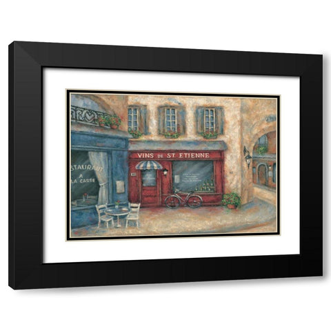 Vins St. Etienne Black Modern Wood Framed Art Print with Double Matting by Kaufman, Judy