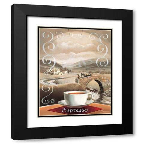 Espresso Black Modern Wood Framed Art Print with Double Matting by Jasper