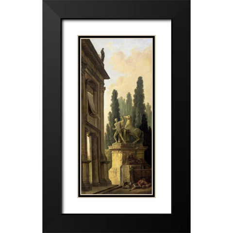 Minstrel Afternoon Black Modern Wood Framed Art Print with Double Matting by Robert, Hubert