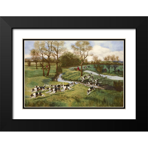 A Hot Scent Black Modern Wood Framed Art Print with Double Matting by Rowlandson, G.D.