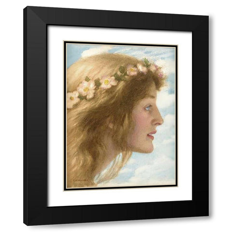 Day Black Modern Wood Framed Art Print with Double Matting by Hughes, Edward Robert