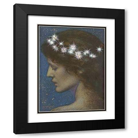 Night Black Modern Wood Framed Art Print with Double Matting by Hughes, Edward Robert