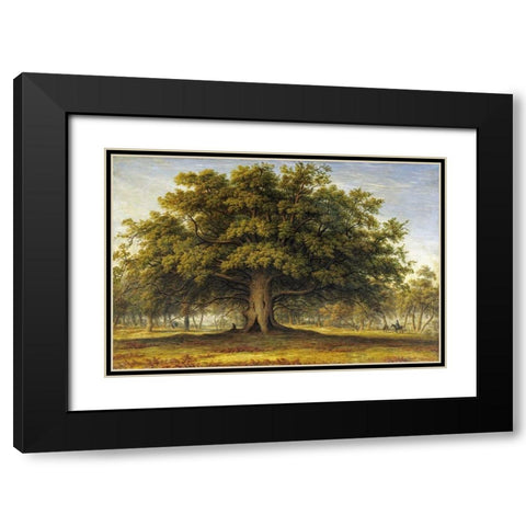 The Beggars Oak Black Modern Wood Framed Art Print with Double Matting by Glover, John