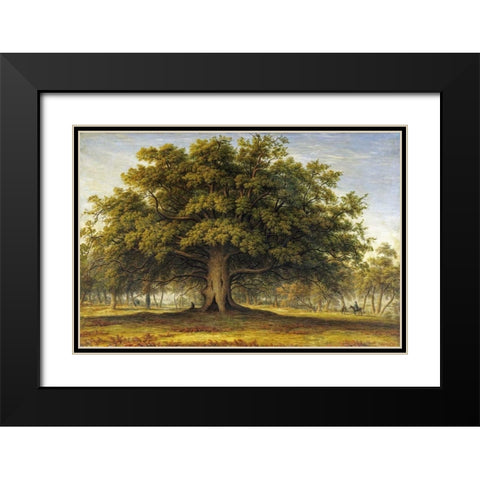The Beggars Oak Black Modern Wood Framed Art Print with Double Matting by Glover, John
