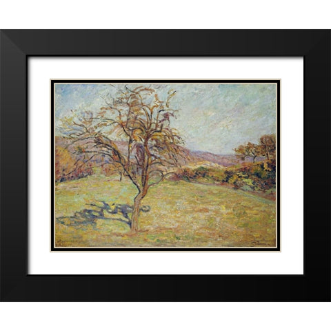 Landscape Black Modern Wood Framed Art Print with Double Matting by Guillaumin, Armand