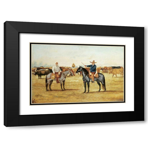 Cortame Al Toro Pinto, 1912 Black Modern Wood Framed Art Print with Double Matting by Icaza, Ernesto