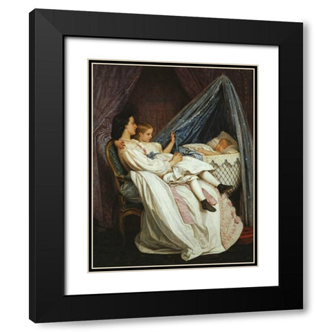 The New Arrival Black Modern Wood Framed Art Print with Double Matting by Toulmouche, Auguste