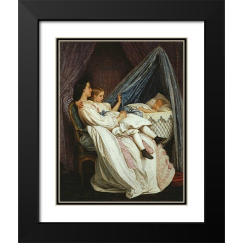 The New Arrival Black Modern Wood Framed Art Print with Double Matting by Toulmouche, Auguste