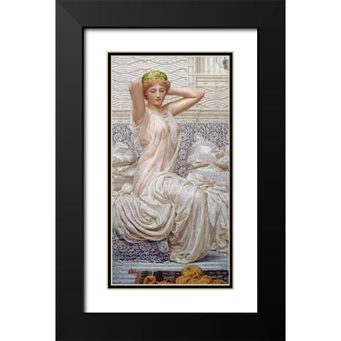 Silver Black Modern Wood Framed Art Print with Double Matting by Moore, Albert Joseph