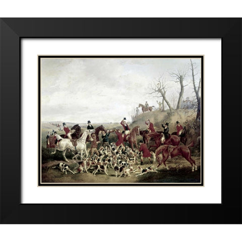 Kill Black Modern Wood Framed Art Print with Double Matting by Alken, Henry Thomas