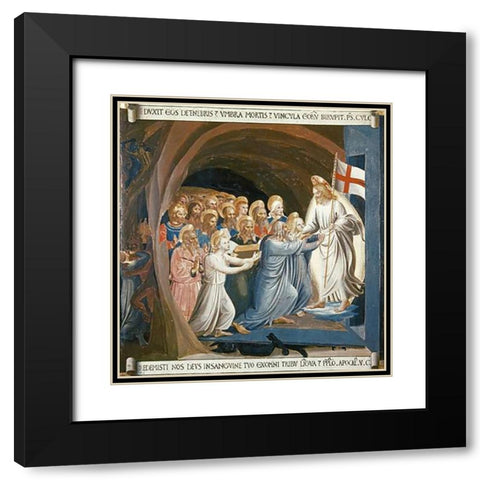 Museumist In Limbo Black Modern Wood Framed Art Print with Double Matting by Angelico, Fra